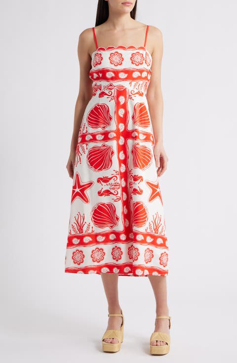 Floral Print A-Line Dress