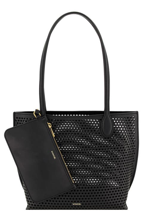 Small Athene Perforated Nappa Leather Tote