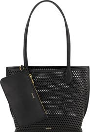 Vince Small Athene Perforated Nappa Leather Tote