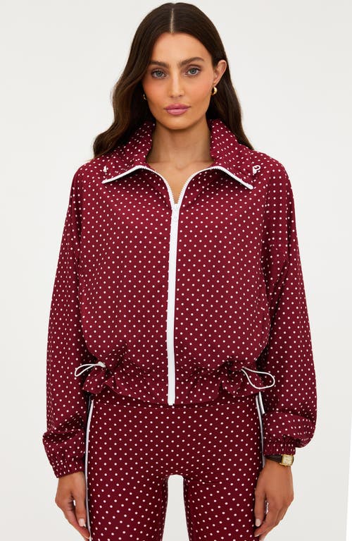 Beach Riot Casen Polka Dot Zip Jacket In Multi