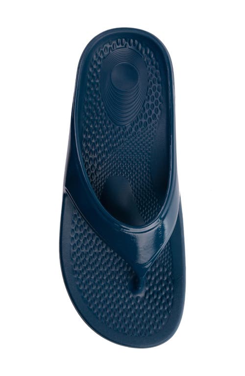 Revitalign Fusion Energy Flip Flop In Marine Blue