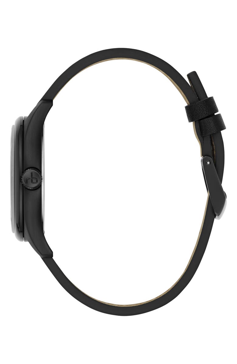 rag & bone Dean Leather Strap Watch, 38mm, Alternate, color,