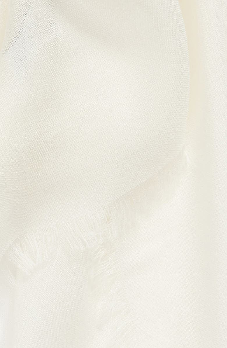 Nordstrom Cashmere & Silk Wrap, Alternate, color, Ivory