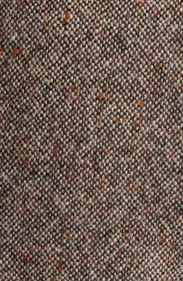 Valentino High Waist Virgin Wool Trousers, Alternate, color, Ivory/ Brown