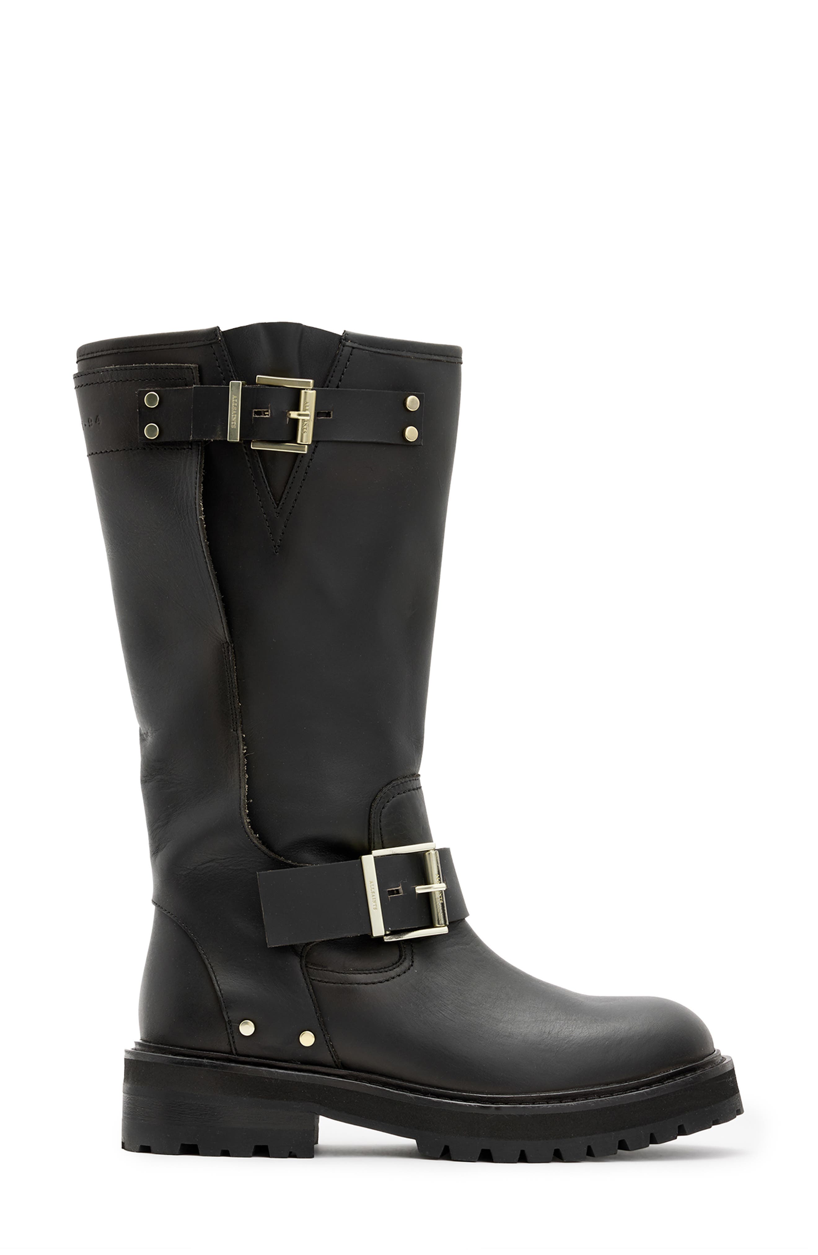 AllSaints Tay Biker Boot, Alternate, color, 