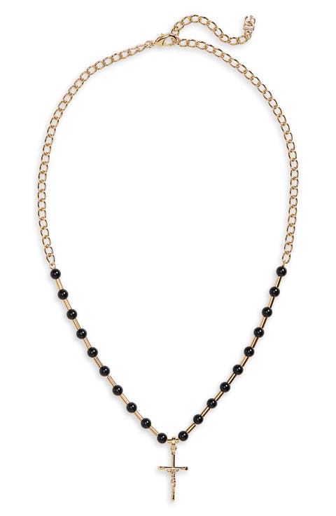 DNA Cross Pendant Necklace