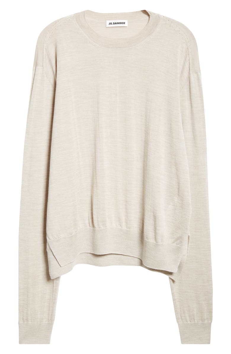 Jil Sander Seamless Crewneck Sweater, Main, color,