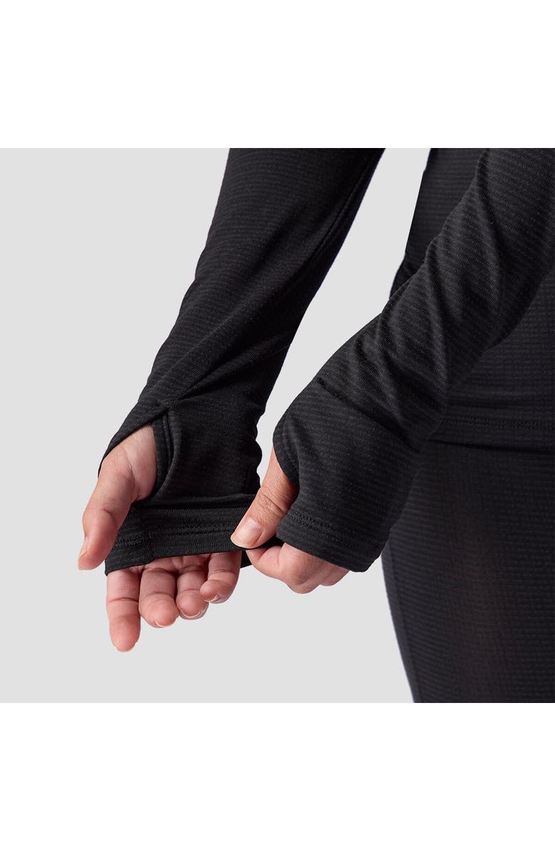 Backcountry Pines Microgrid Ultra-Lt Baselayer Balaclava Top - Women's, Alternate, color, Black