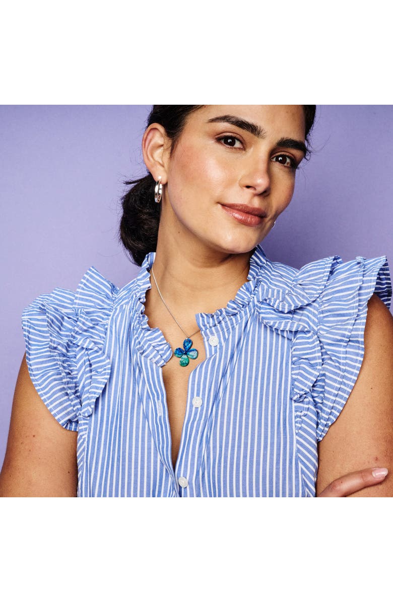 Toolally Daisy Pendant Necklace - Blue Lava, Alternate, color, Blue Lava