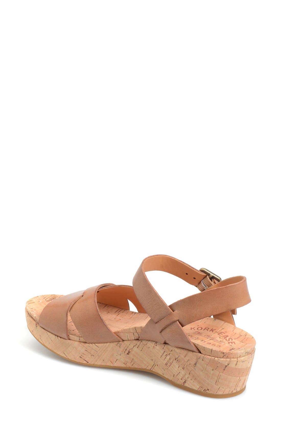 'Myrna 2.0' Cork Wedge Sandal, Alternate, color, GOLDEN SAND