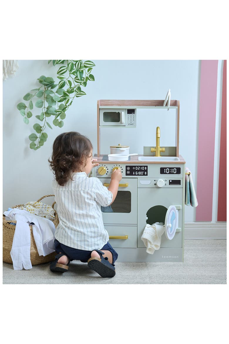 Little Chef Lake Tahoe Play Kitchen & Accessories, Alternate, color, GREEN