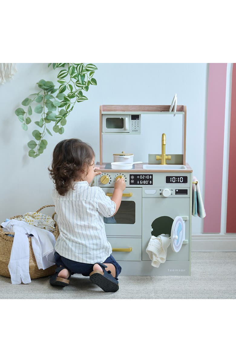 Teamson Kids Little Chef Lake Tahoe Play Kitchen & Accessories, Alternate, color, Green