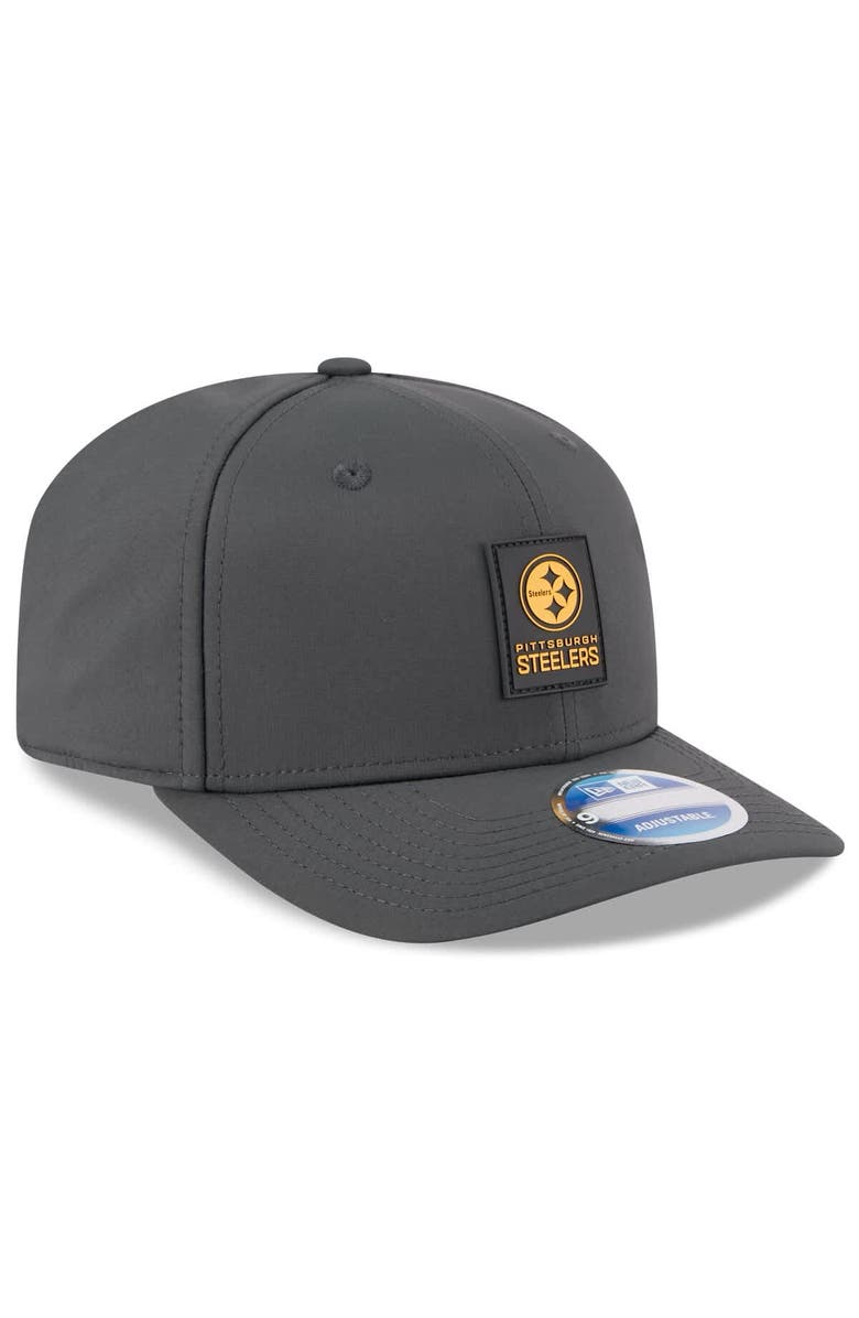 New Era Men's New Era Charcoal Pittsburgh Steelers 2025 Sideline Cold Weather 9SEVENTY Adjustable Hat, Alternate, color, Charcoal