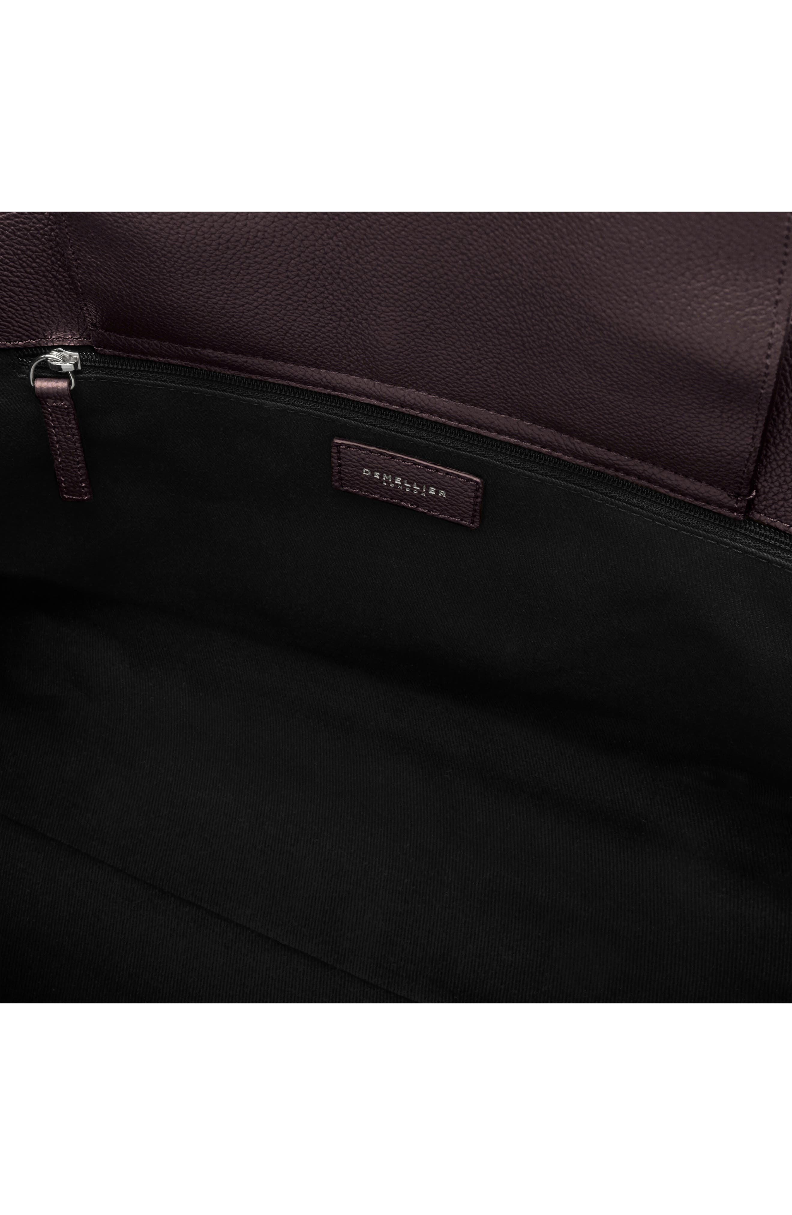 The Midi Hudson Leather Tote, Alternate, color, BORDEAUX