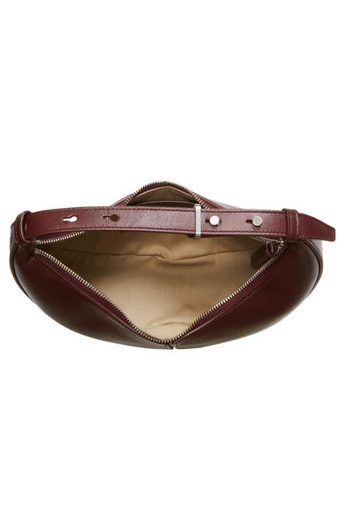 Proenza Schouler Mini Slide Leather Top Handle Bag In Dark Red