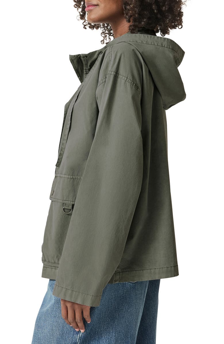 Splendid Serenity Hooded Cotton Utility Jacket, Alternate, color, Soft Vob
