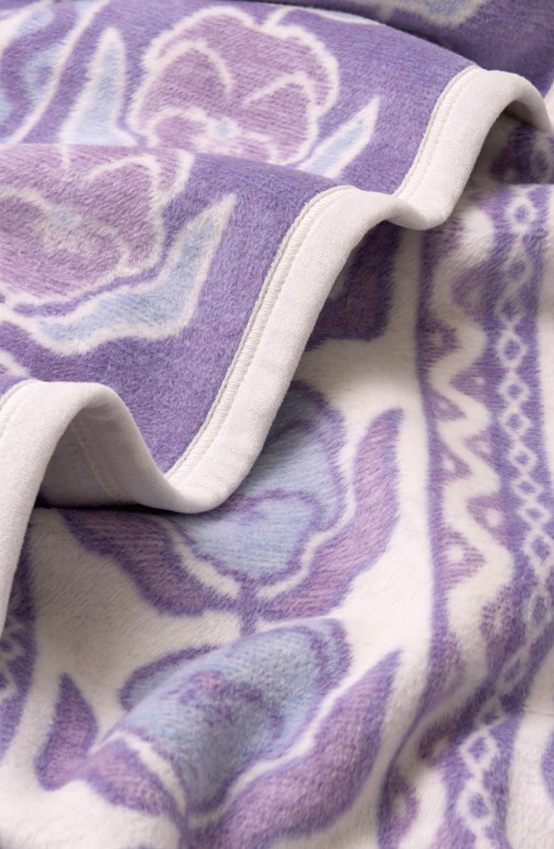 ChappyWrap Violets Throw Blanket, Alternate, color, Purple