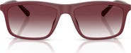 Emporio Armani 57mm Gradient Pillow Sunglasses
