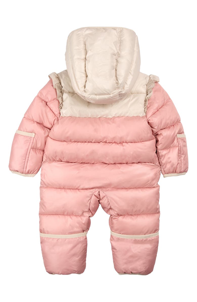 MILES THE LABEL Colorblock Quilted Water Repellent Bunting, Alternate, color, Pink Dusty