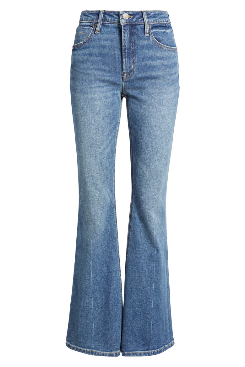Eiffel Flare Jeans, Alternate, color, VINTAGE CREASE WASH