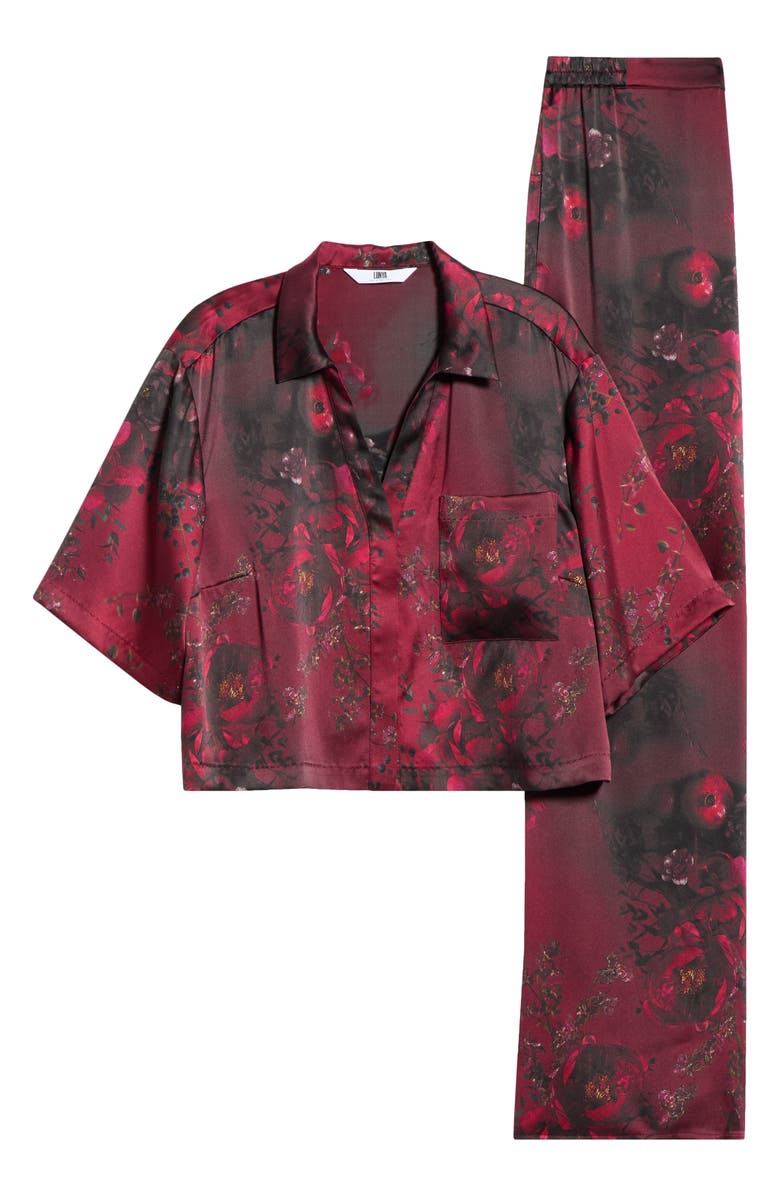 Lunya x Putnam Designs Washable Silk Pajamas, Alternate, color, Rouge Rev