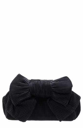 Nina Pleated Bow Clutch