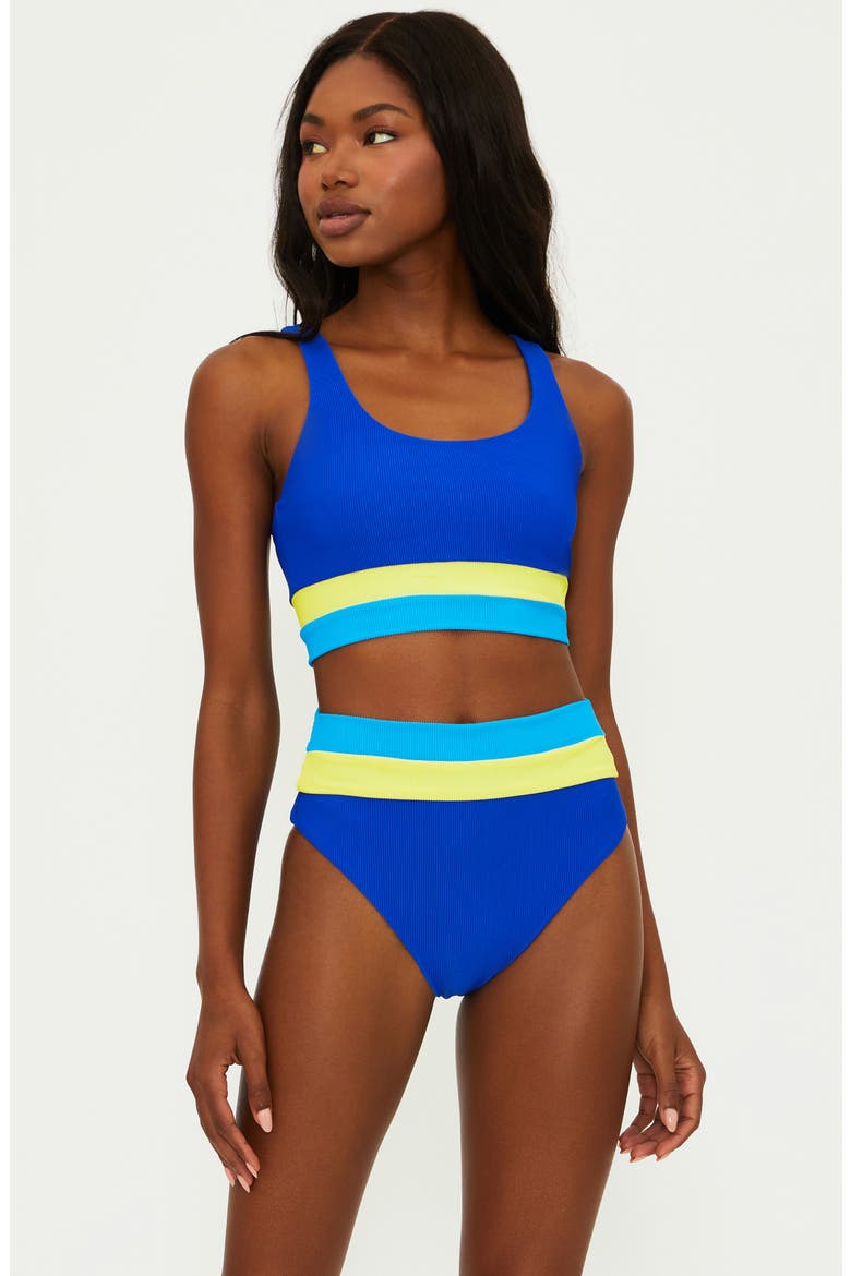 Mackenzine Colorblock Bikini Top, Alternate, color, RIVIERA COLORBLOCK