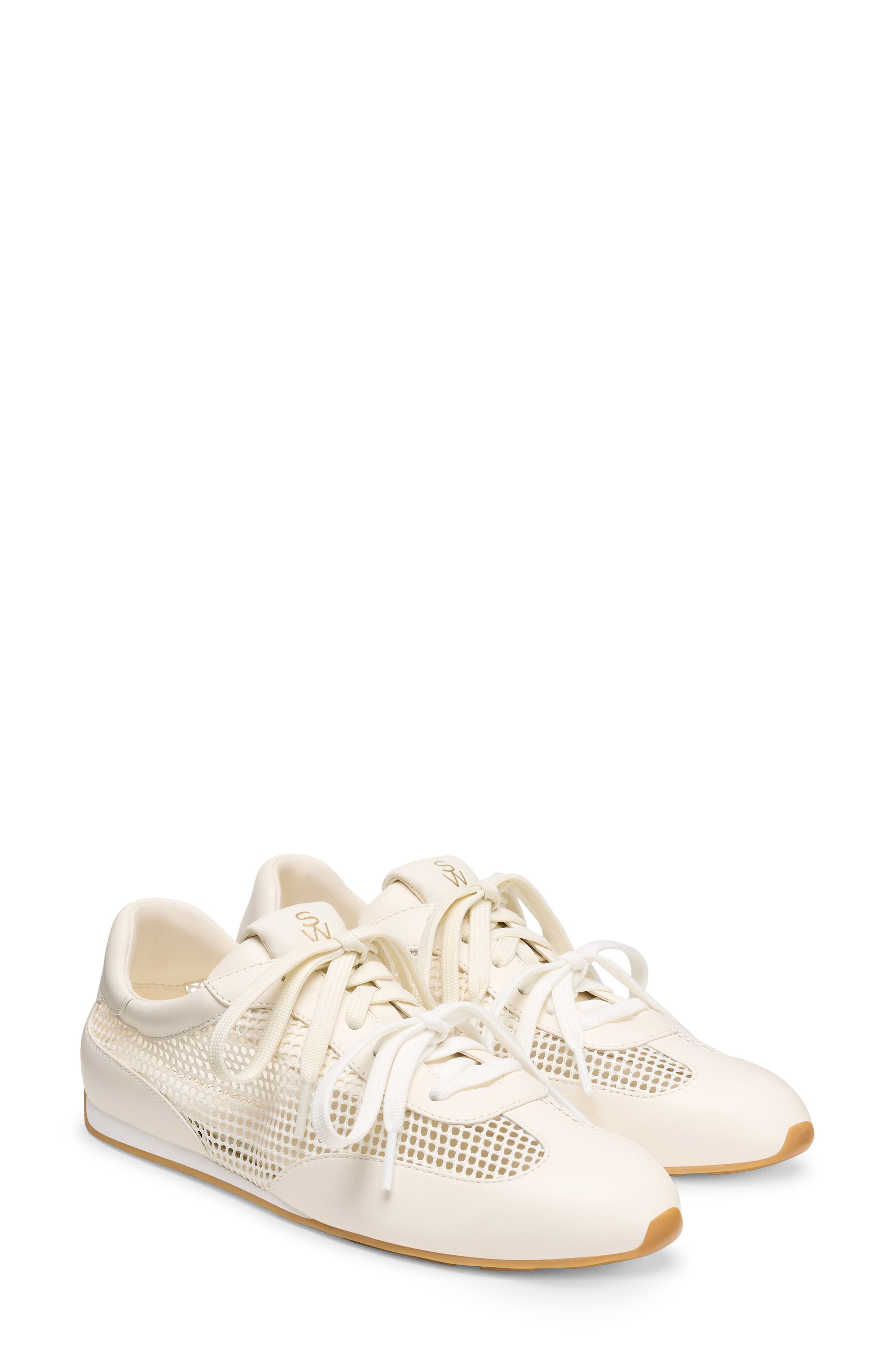 Stuart Weitzman Bond Sneaker, Main, color, Cream.
