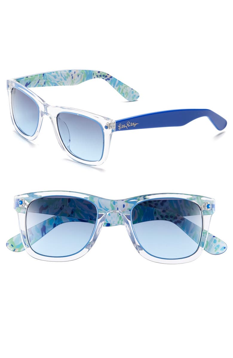 Lilly Pulitzer<sup>®</sup> 'Gabby' 49mm Retro Sunglasses, Main, color, 