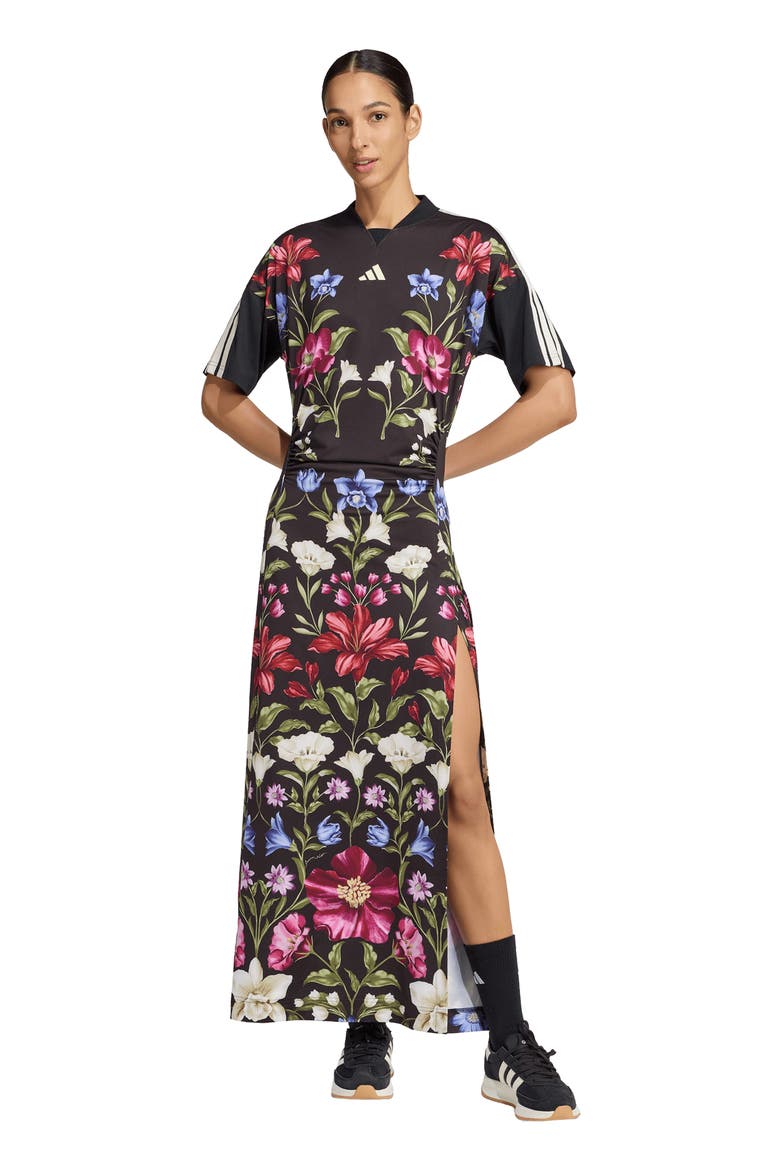 FARM Rio Premium Floral Maxi Dress, Alternate, color, BLACK/ CREAM WHITE/ GREEN
