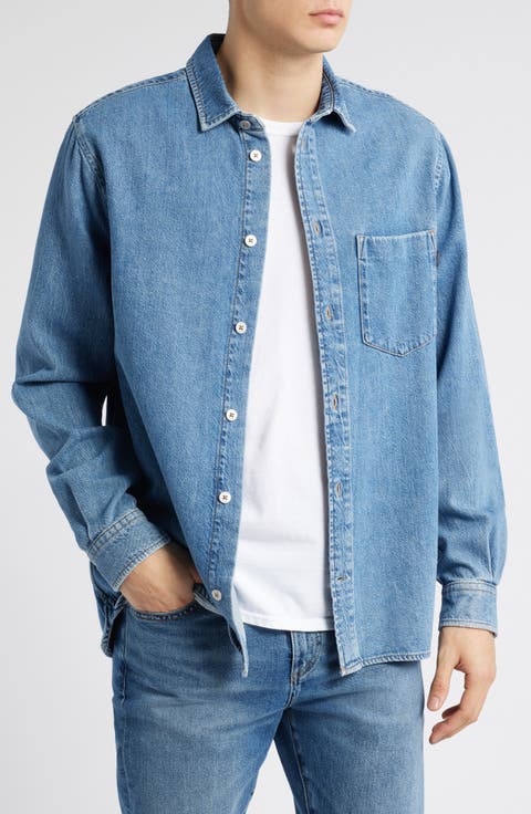Dominick Cotton & Lyocell Denim Button-Up Shirt