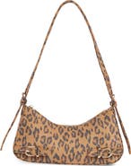 Madden Girl Leopard Faux Suede Shoulder Bag