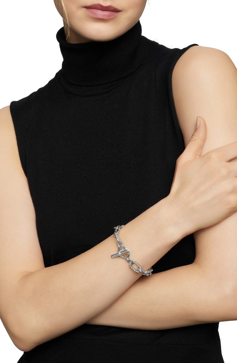 David Yurman Madison<sup>®</sup> Toggle Chain Bracelet, 11mm, Alternate, color, Sterling Silver