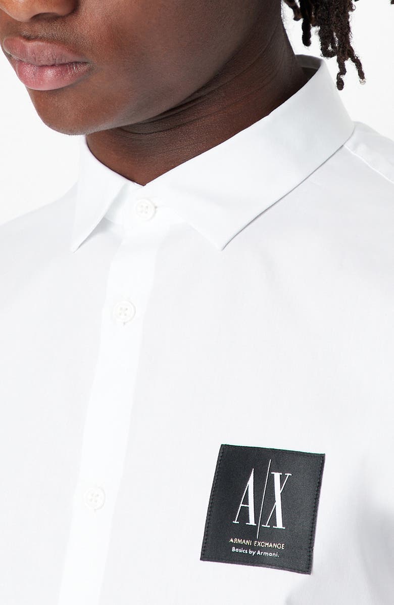 Armani Exchange Basics by Armani Cotton Button-Up Shirt, Alternate, color,