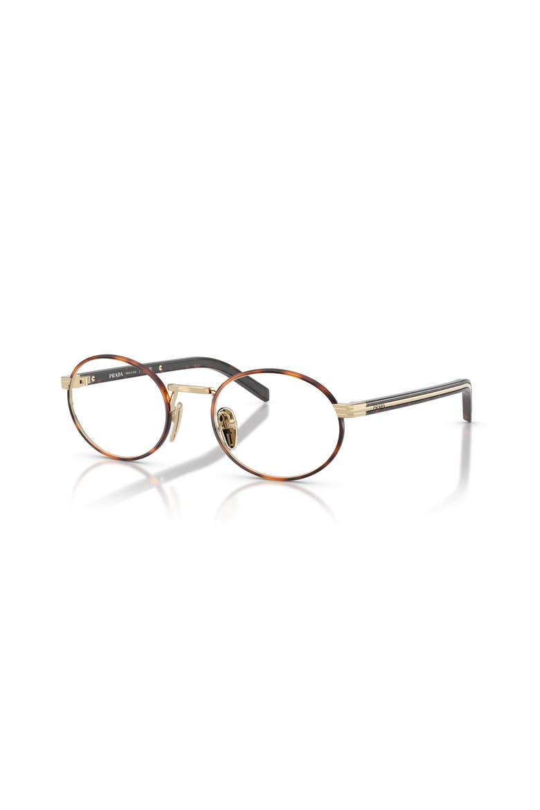 52mm Oval optical glasses, Main, color, Tortoise