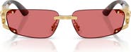 Versace 59mm Rectangular Sunglasses
