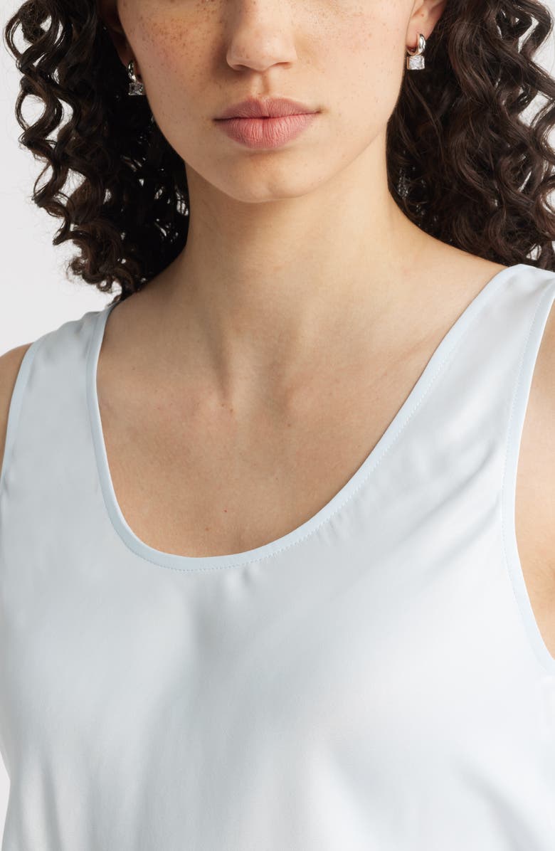 Nordstrom Cubic Zirconia Drop Huggie Earrings, Alternate, color, Clear- Silver