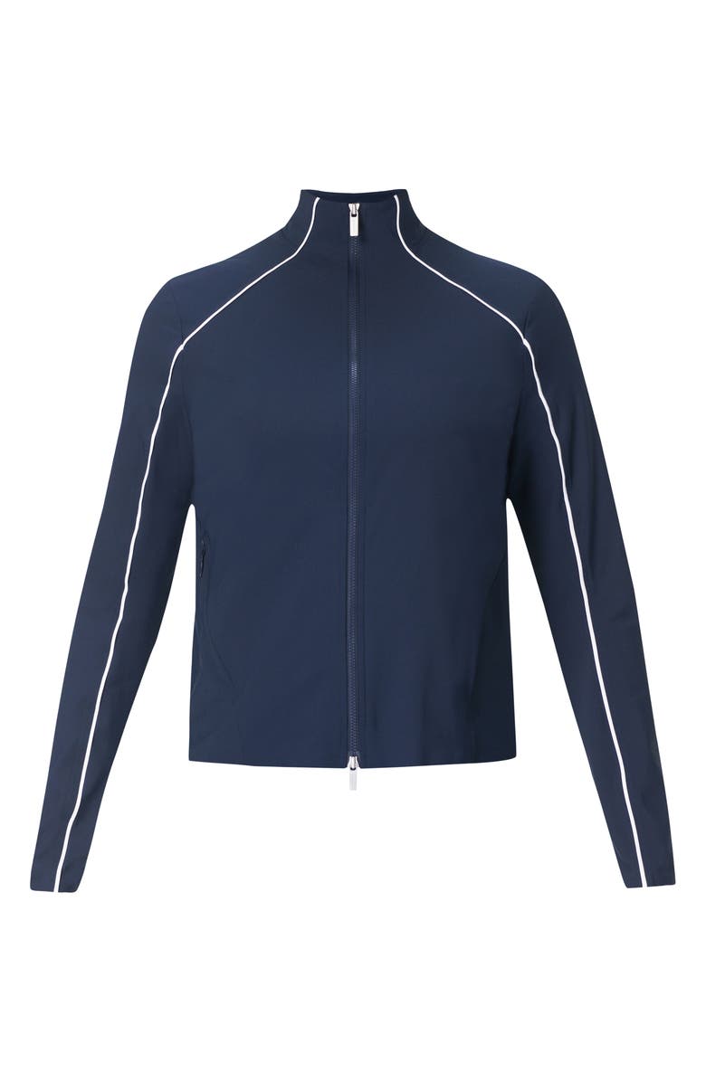 Sweaty Betty Anytime Explorer Stretch Track Jacket, Alternate, color, Navy Blue