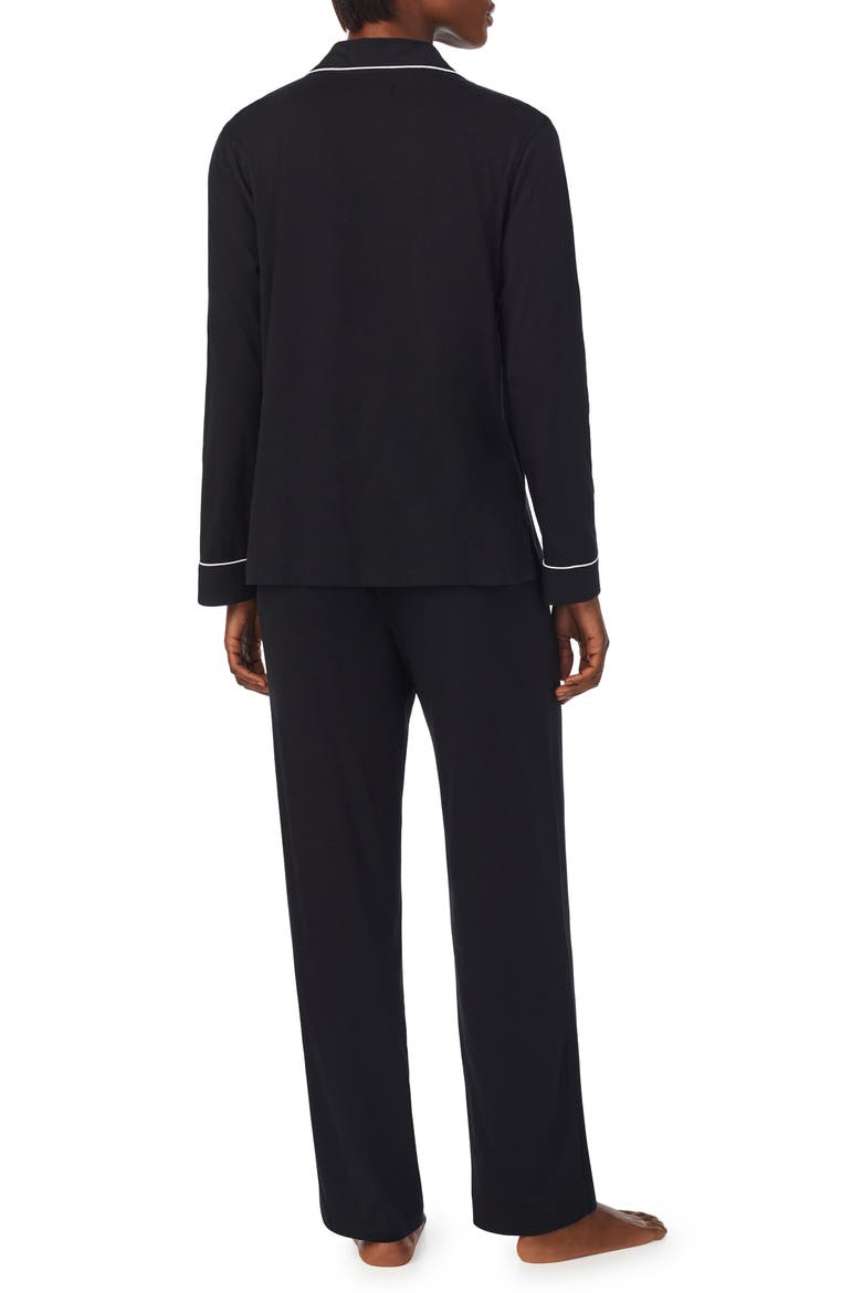 Monogram Pajamas, Alternate, color, BLACK