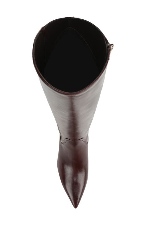 27 Edit Naturalizer Pepper Kitten Heel Knee High Boot In Burgundy