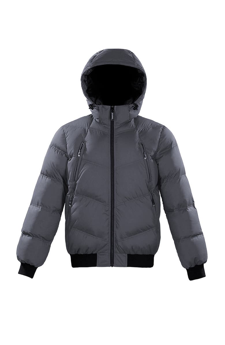 Triple F.A.T. Goose Reizen Men's Down Puffer, Alternate, color, Charcoal