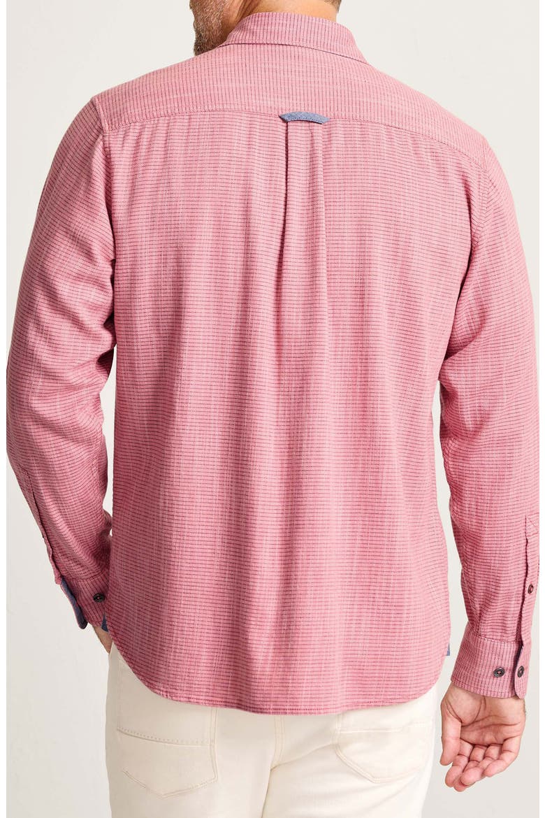 Dorado Stretch Cotton Button-Up Shirt, Alternate, color, LUXE BERRY