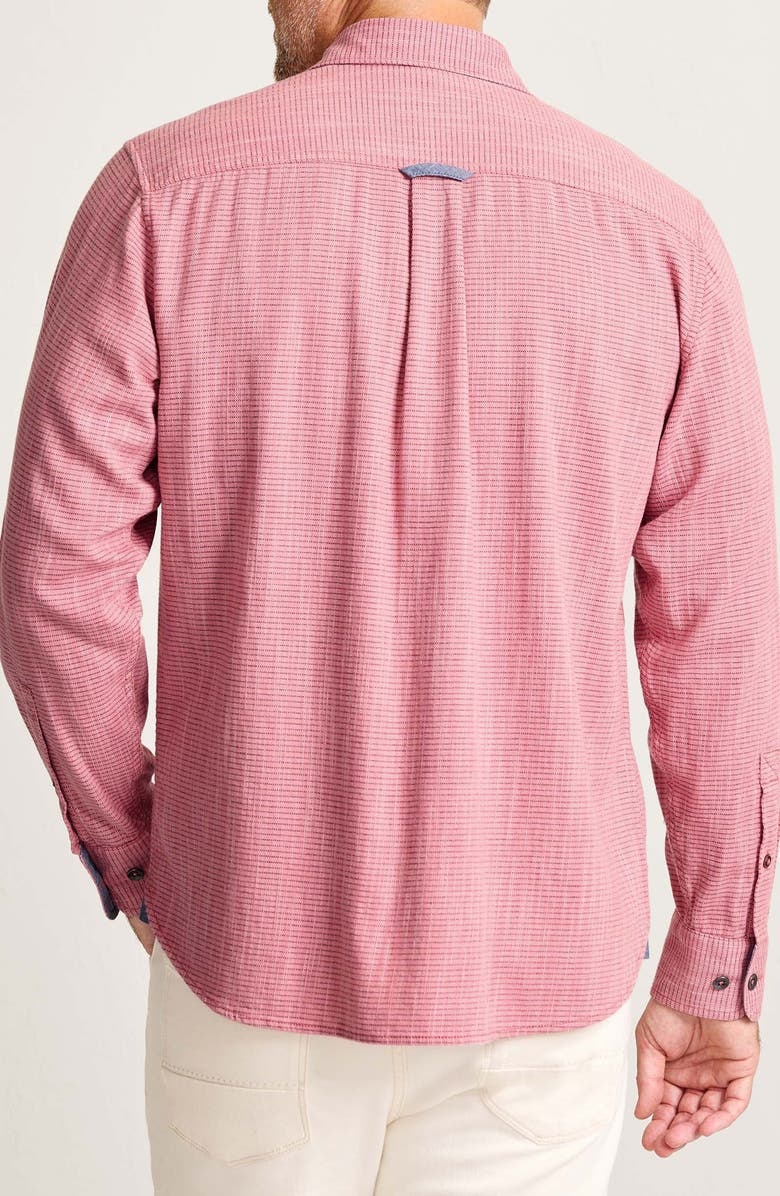 Tommy Bahama Dorado Stretch Cotton Button-Up Shirt, Alternate, color, Luxe Berry