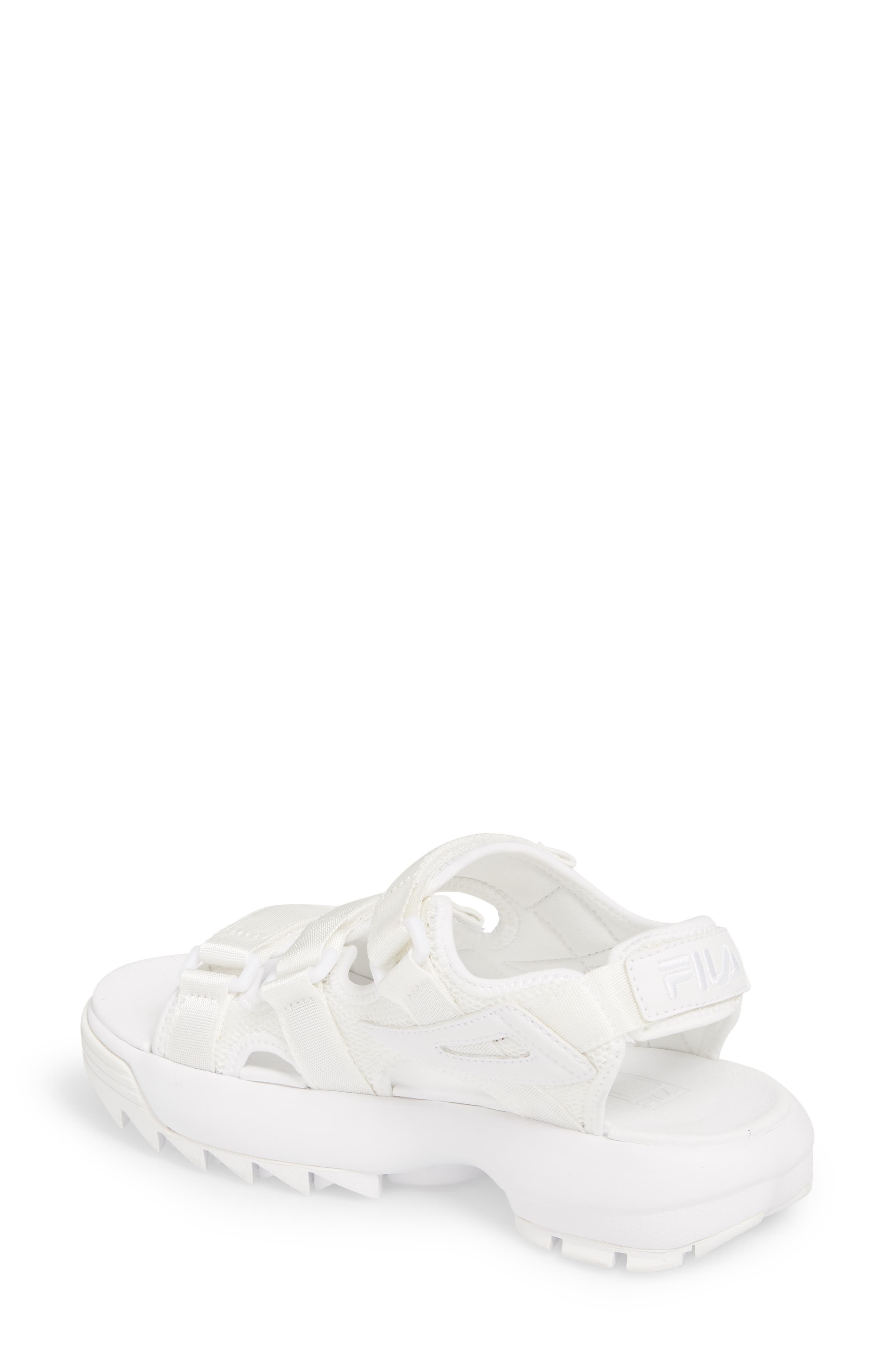 Disruptor Sandal, Alternate, color, WHITE/ WHITE/ WHITE