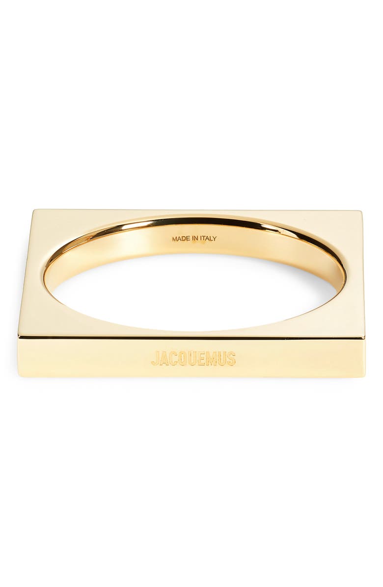 Jacquemus Le Chouchou 'Le Bracelet Carre' Square Bangle, Main, color, 