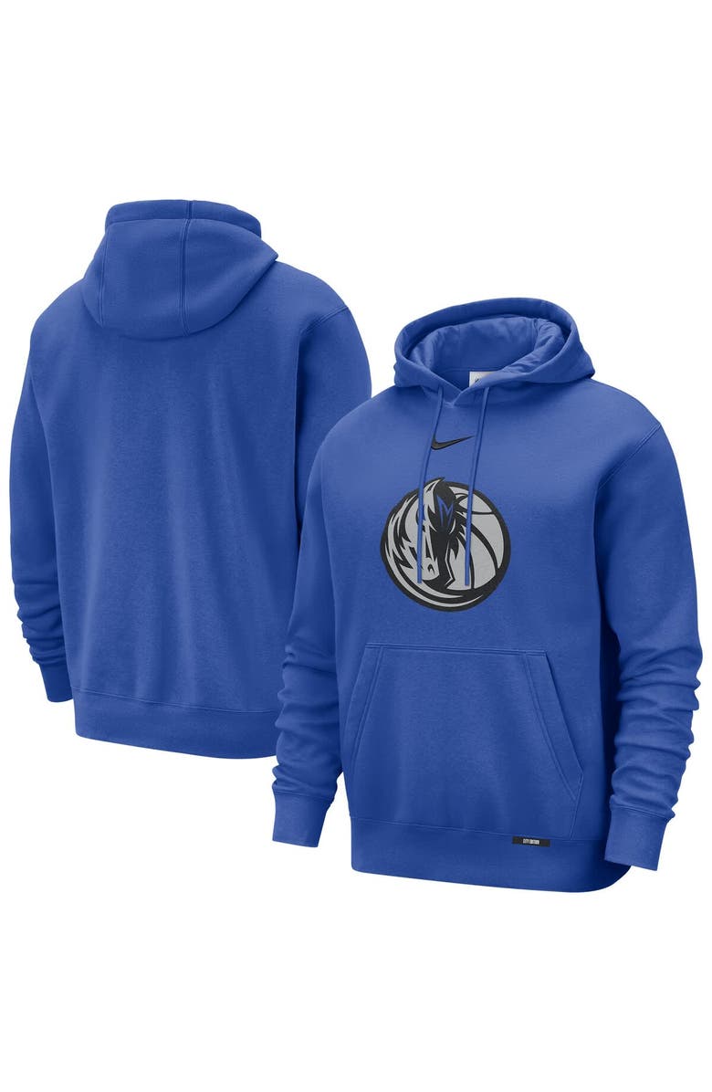 Nike Men's Nike  Blue Dallas Mavericks 2025/26 City Edition Essential Logo Remix Hoodie, Main, color, Blue