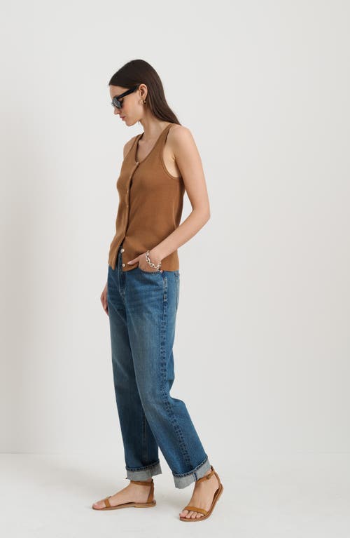 Alex Mill Louisa Vest In Brown