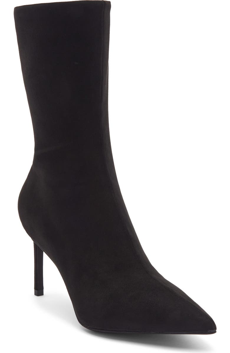 Jeffrey Campbell Everynight Pointed Toe Bootie, Main, color, Black Suede