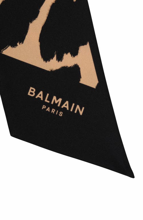 Balmain Leopard-print Silk Bandana