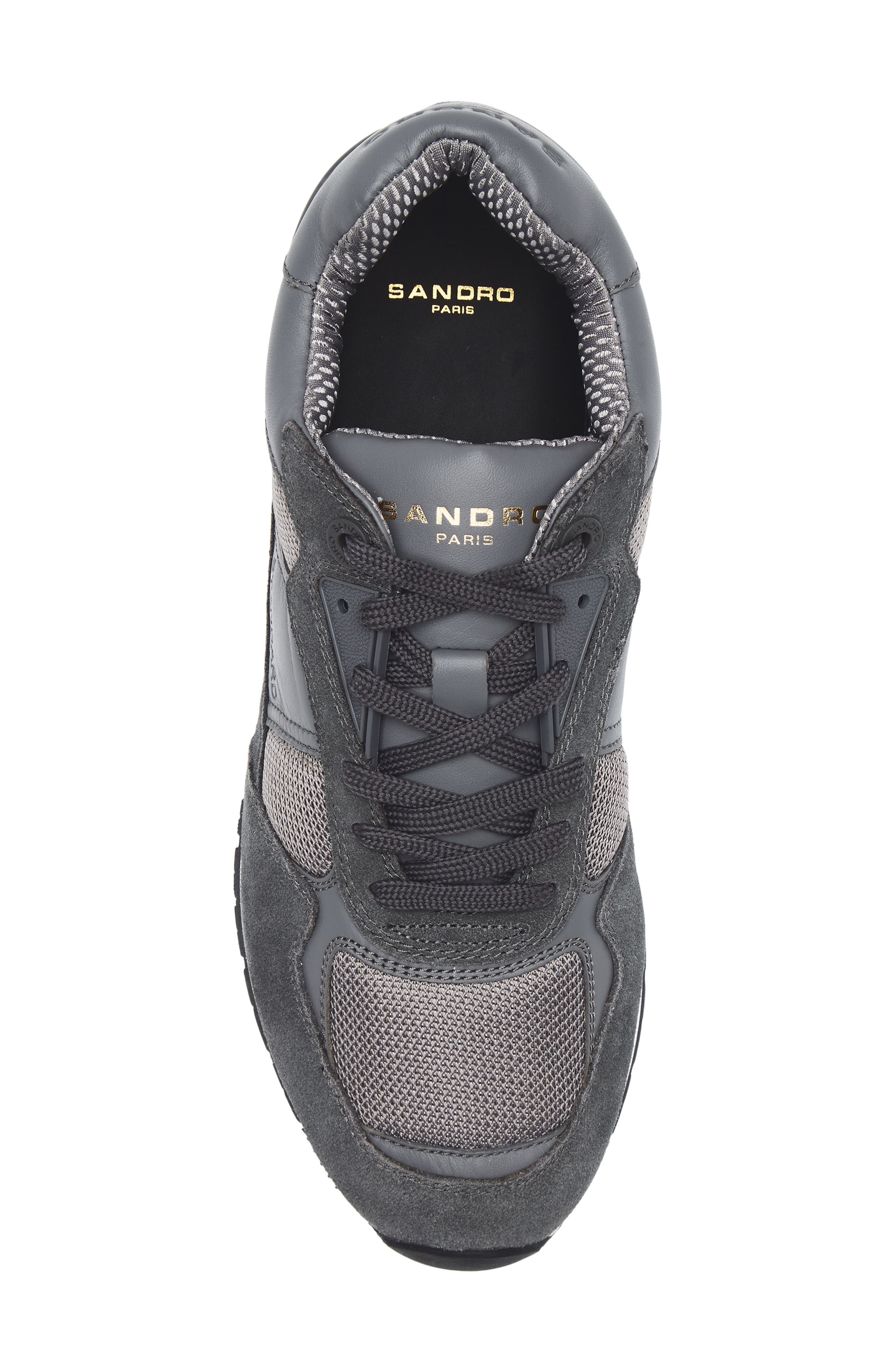 SANDRO Standard Low Top Sneaker, Alternate, color, Gris